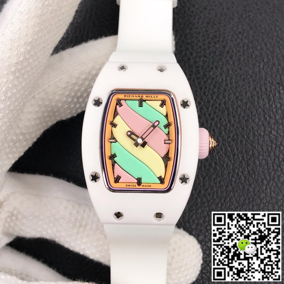 Richard Mille Replica RM-07 Bon Bon 1:1 Best Edition RM Factory White Ceramic Case