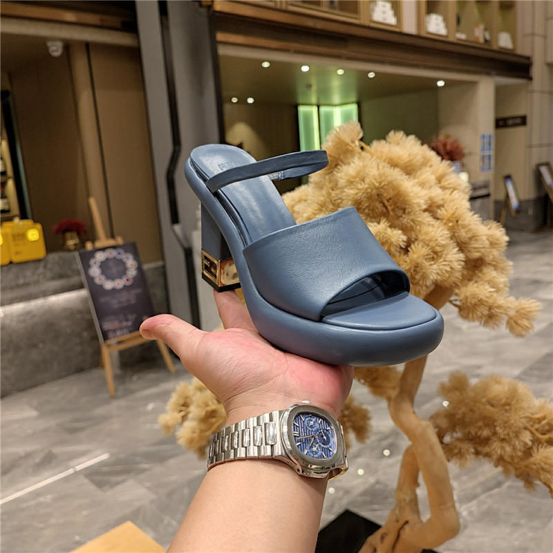 F**di block heel sandals