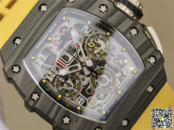 Replica Richard Mille RM11-03 1:1 Best Edition KV Factory Carbon Fiber