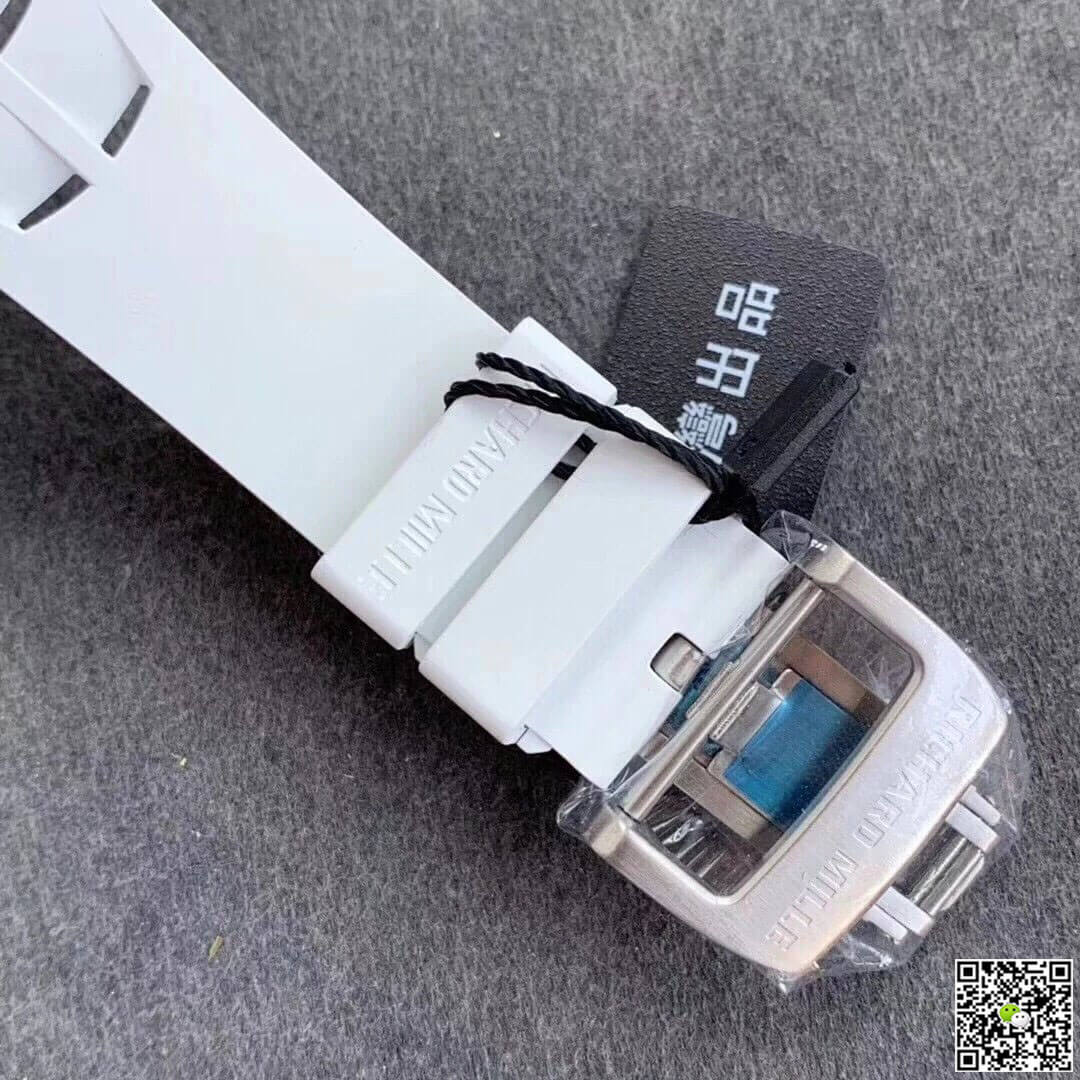 Replica Richard Mille RM011-03 1:1 Best Edition KV Factory White Strap