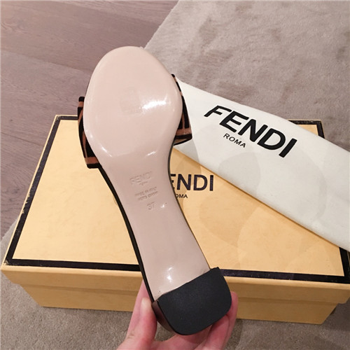F**di thick heel sandals slippers