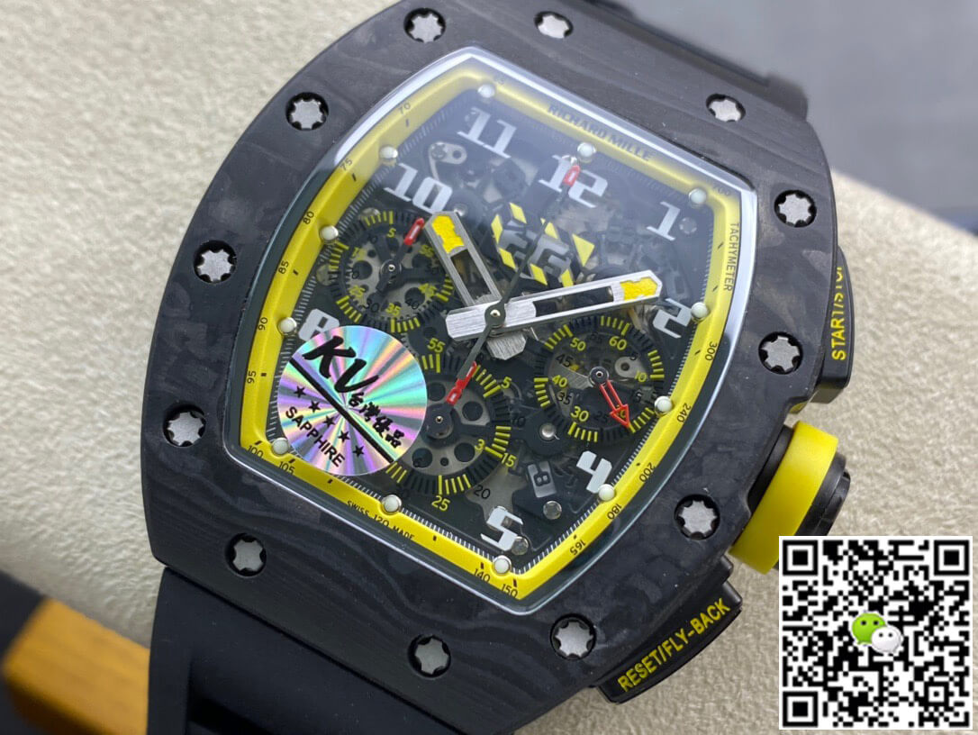 Replica Richard Mille RM-011 1:1 Best Edition KV Factory Forged Carbon