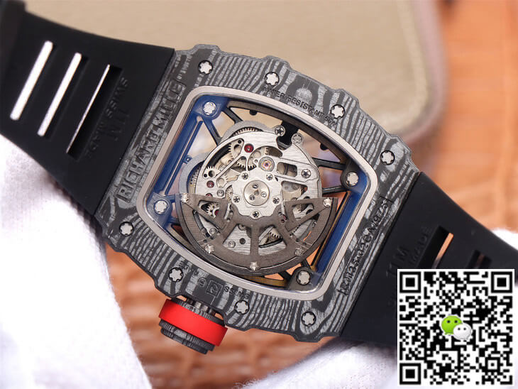 Replica Richard Mille RM35-02 1:1 Best Edition ZF Factory Carbon Fiber Case