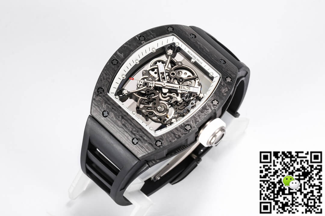 Replica Richard Mille RM055 NTPT 1:1 Best Edition BBR Factory Black Strap