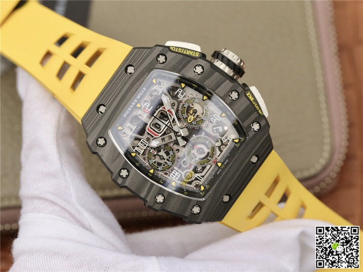 Replica Richard Mille RM11-03 1:1 Best Edition KV Factory Carbon Fiber