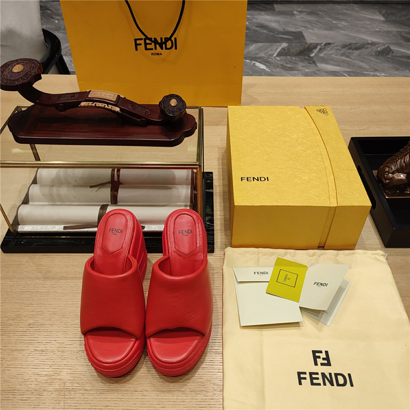 F**di wedge platform sandals