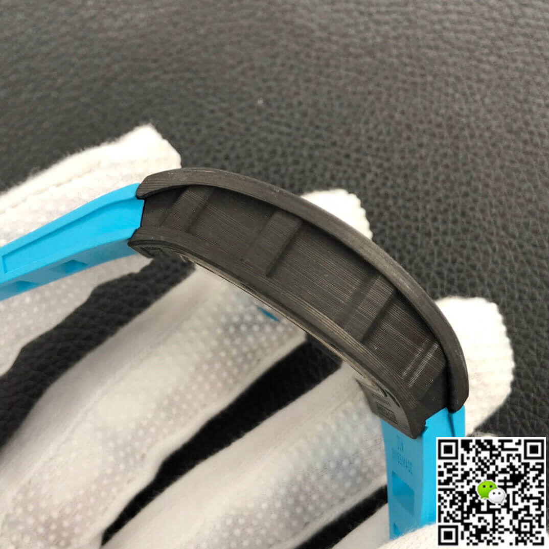 Replica Richard Mille RM055 1:1 Best Edition ZF Factory Blue Rubber Strap