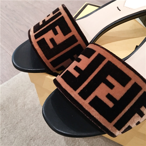 F**di thick heel sandals slippers