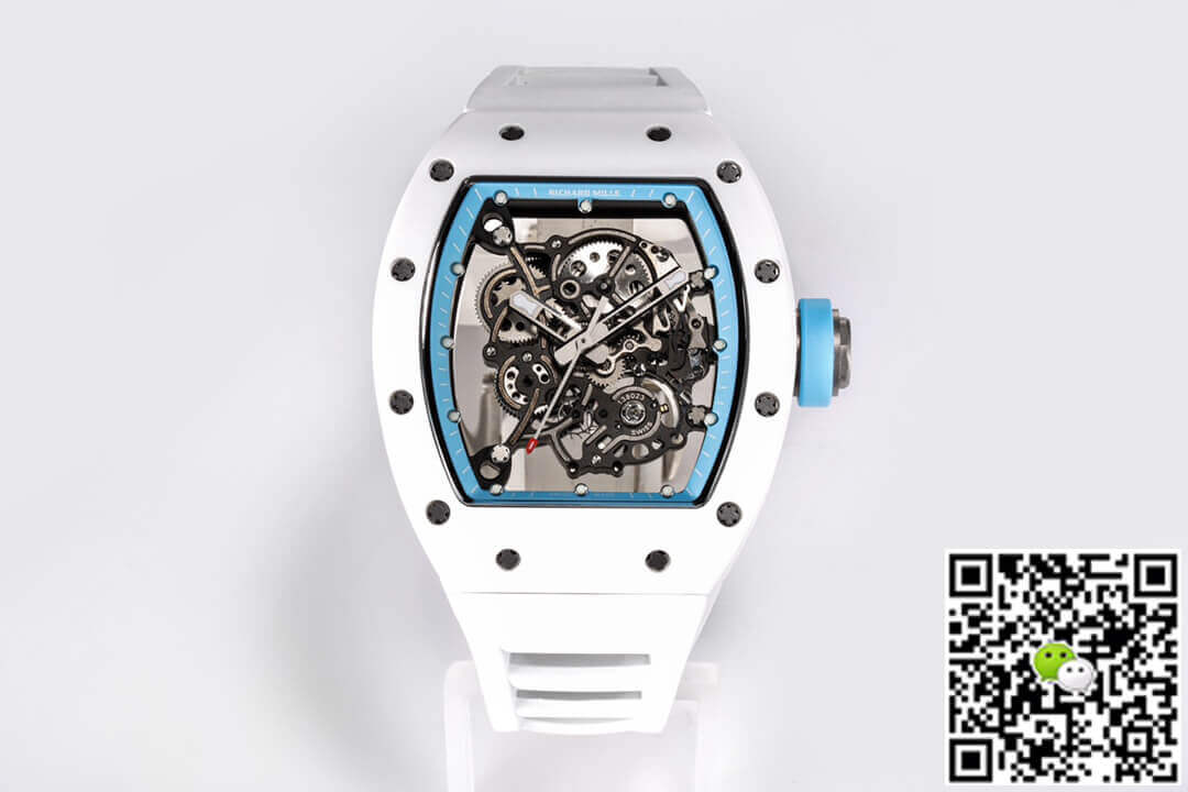 Replica Richard Mille RM-055 1:1 Best Edition BBR Factory White Ceramic Case