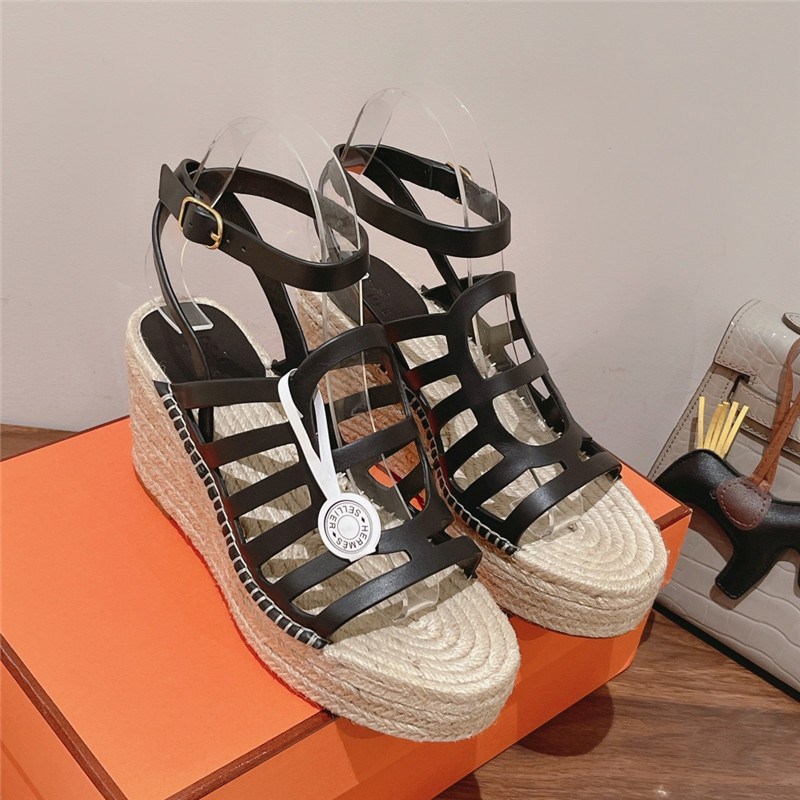 H**me5 early spring new straw sandals