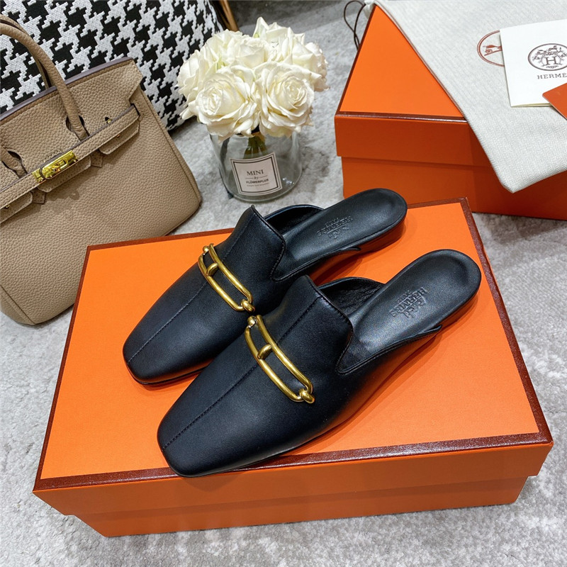 H**me5 muller flat slippers