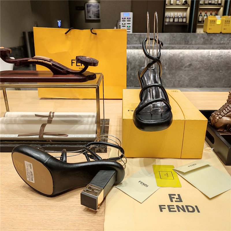 F**di color block haute couture sandals