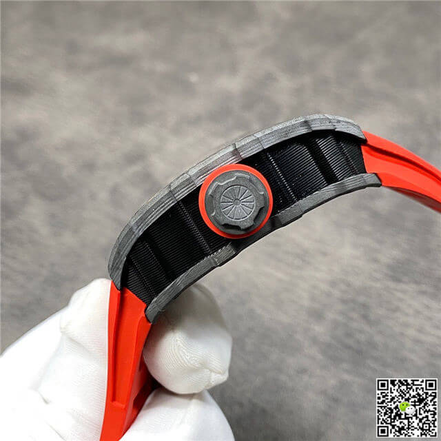 Replica Richard Mille RM35-02 1:1 Best Edition KV Factory Carbon Fiber Red Strap