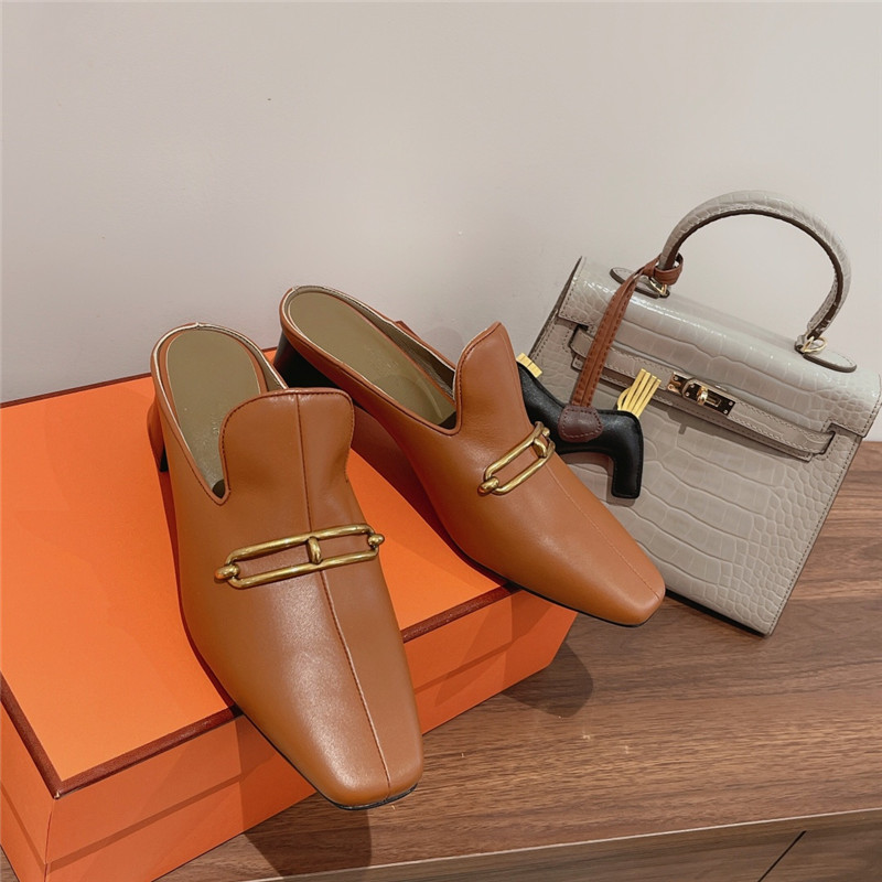 H**me5 muller chunky heel slippers