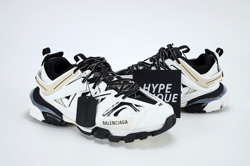 Ba1en*iaga TRACK LED SNEAKER WHITE BLACK