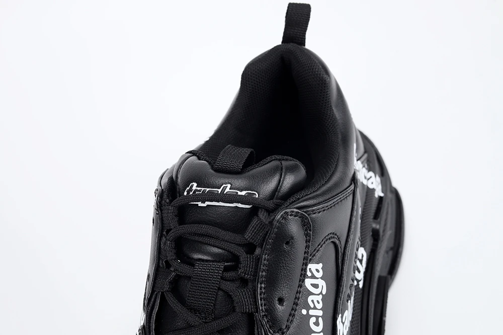 Ba1en*iaga TRIPLE-S BLACK LOGO