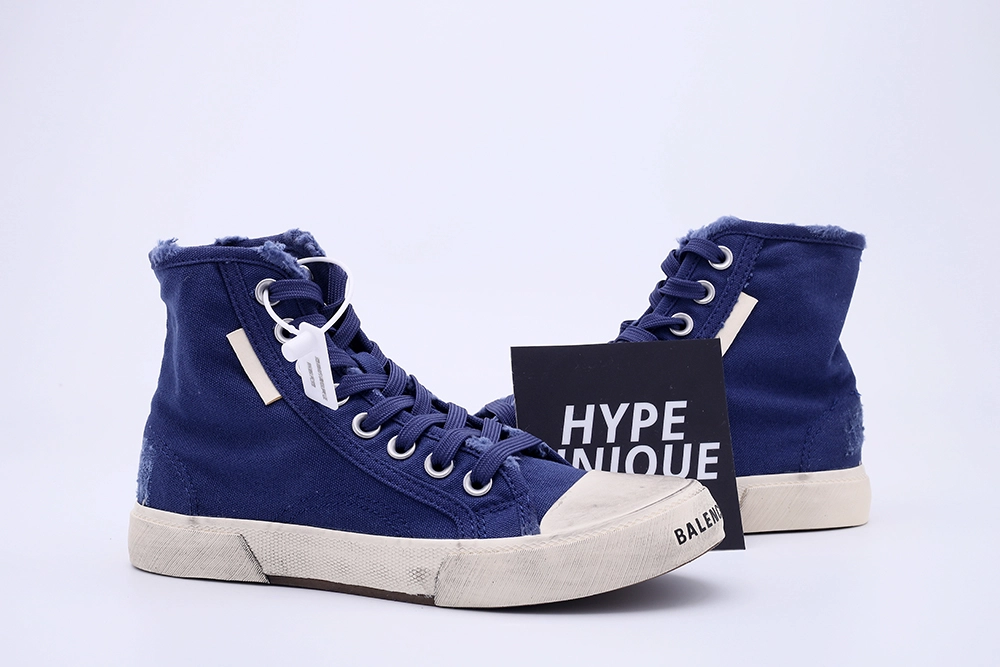 BEST QUALITY REPLICA Ba1en*iaga PARIS LOW SNEAKER IN BLUE HIGH