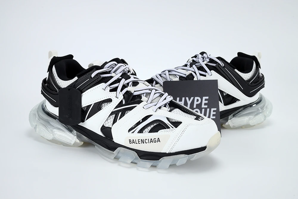 Ba1en*iaga TRACK NON-LED SNEAKER LUMINOUS WHITE BLACK