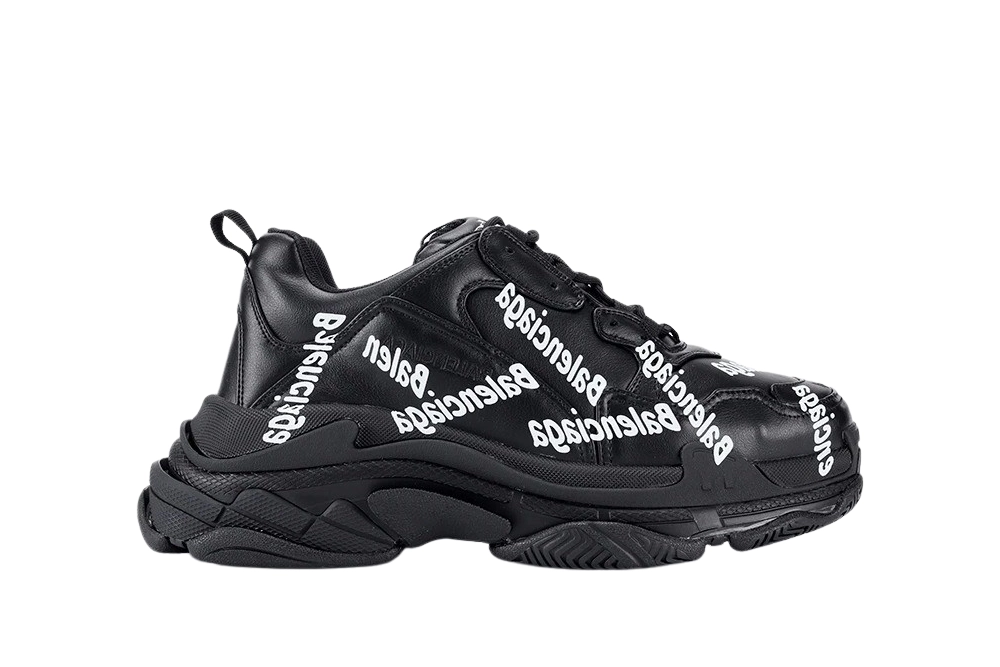 Ba1en*iaga TRIPLE-S BLACK LOGO