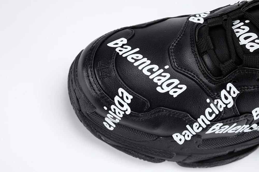 Ba1en*iaga TRIPLE-S BLACK LOGO