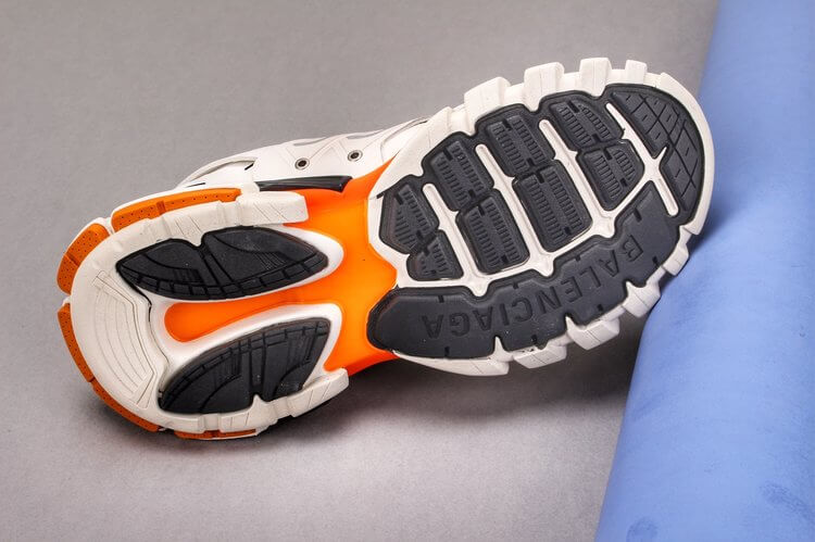 Ba1en*iaga Sneaker Tess.s.Gomma MAILLE BLACK Grey Orange Replica