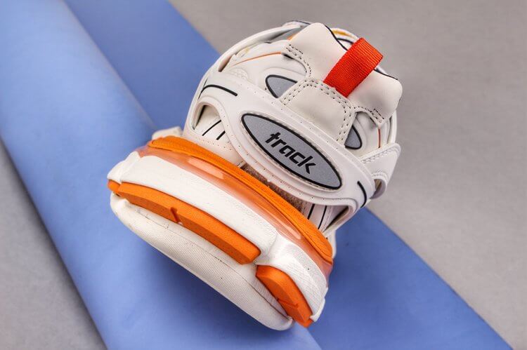 Ba1en*iaga Sneaker Tess.s.Gomma MAILLE BLACK Grey Orange Replica