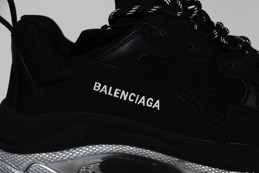 Ba1en*iaga TRIPLE S SNEKAER  Black Silver