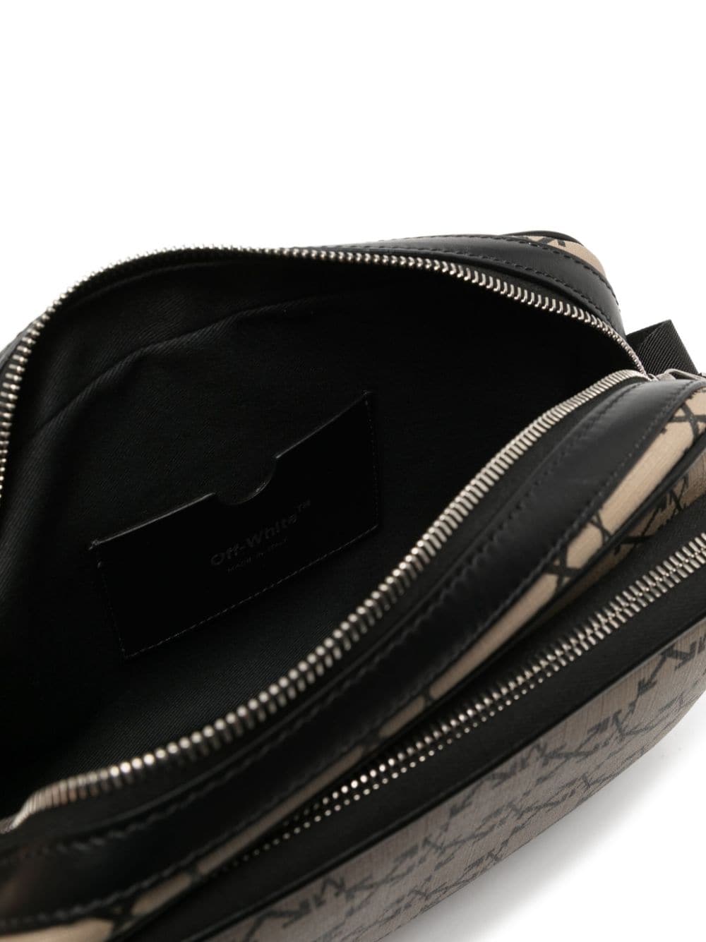 Off White Reps Arrows-print canvas shoulder bag - Cola