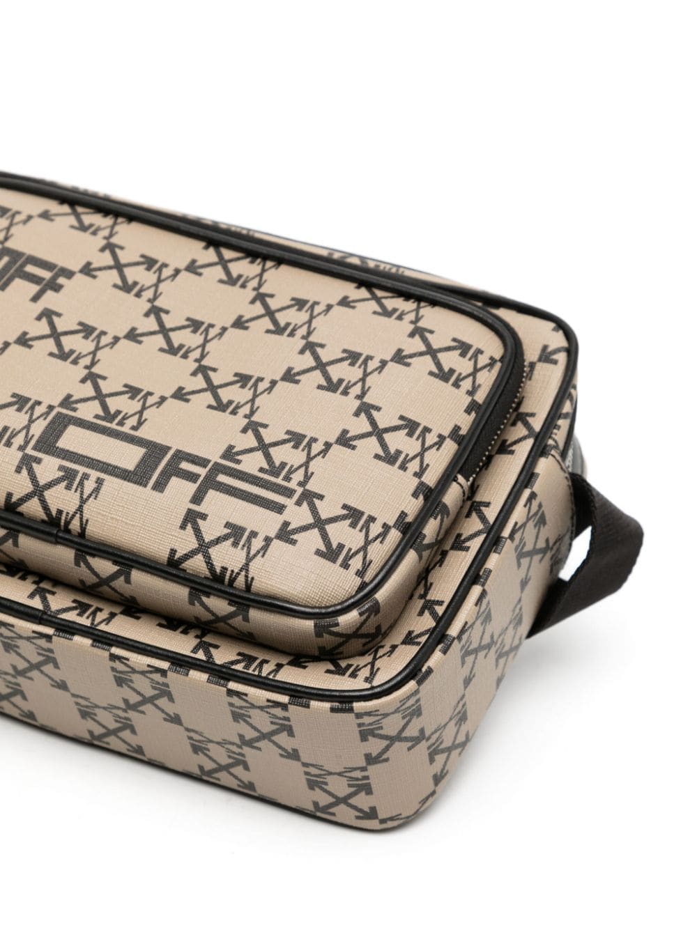 Off White Reps Arrows-print canvas shoulder bag - Cola