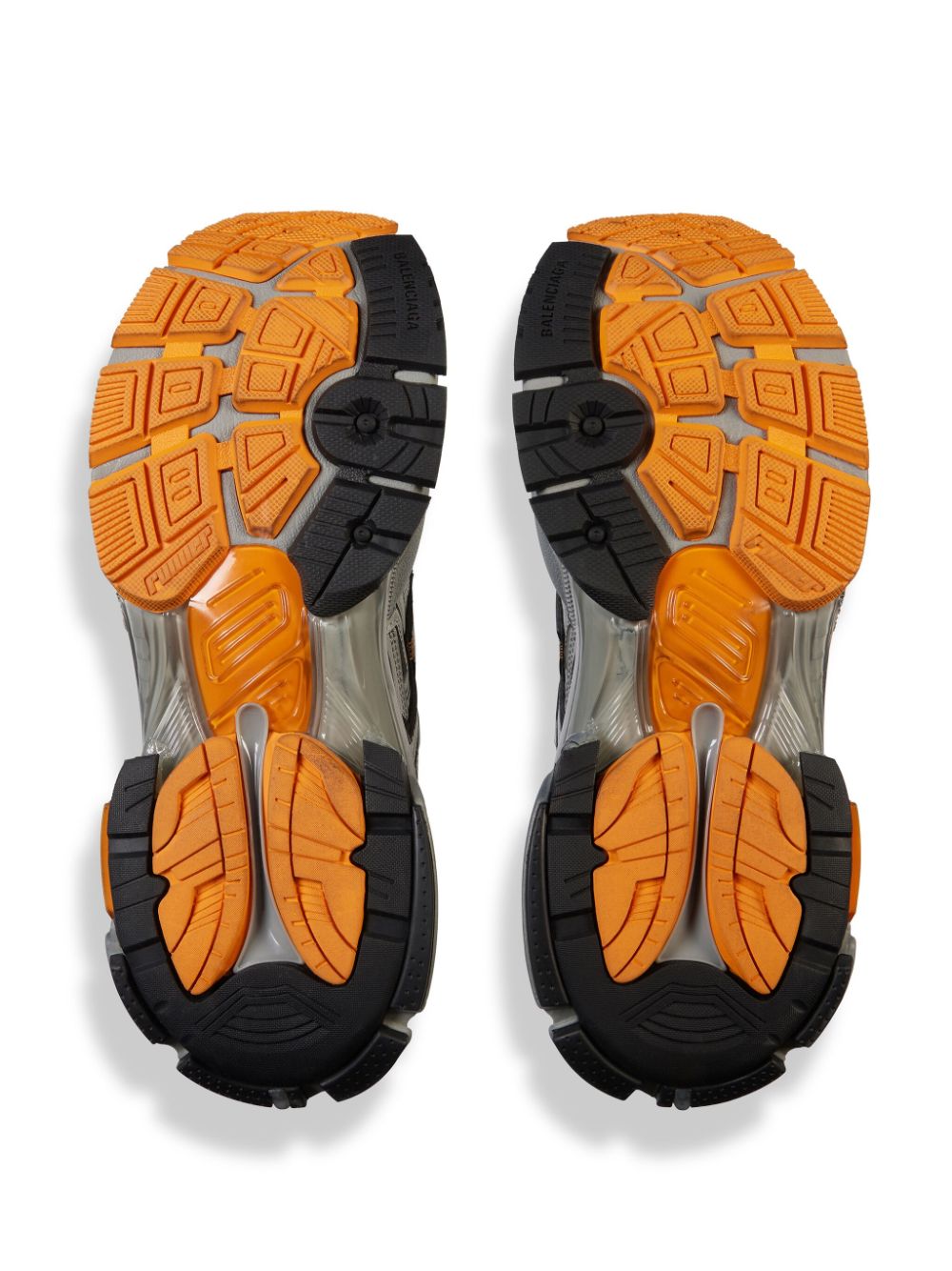 Ba1en*iaga Dupes Runner distressed panelled sneakers - Cola