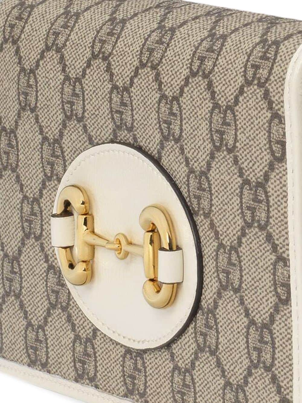 Gvc*1 Horsebit Bag Dupe 1955 Horsebit chain-strap wallet - Cola