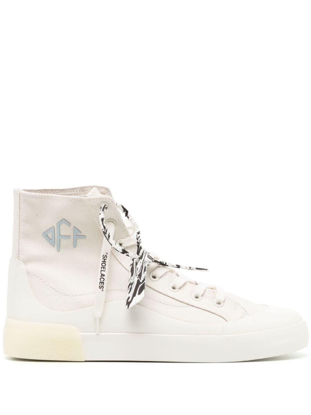 Off White Reps high-top canvas sneakers - Cola