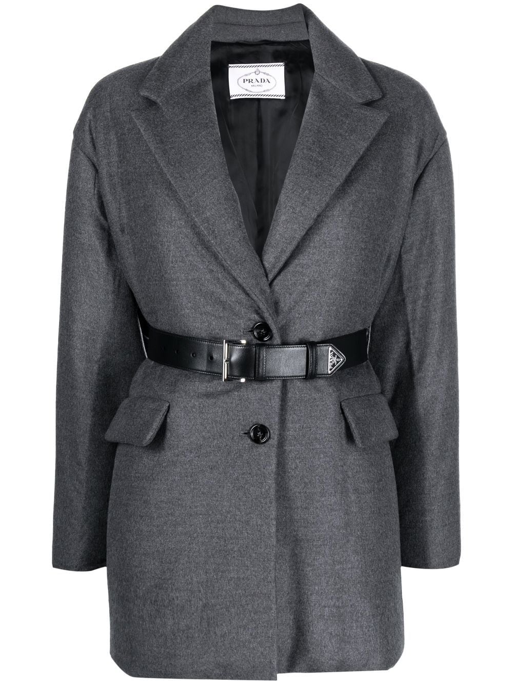 Pra*a belted single-breasted blazer