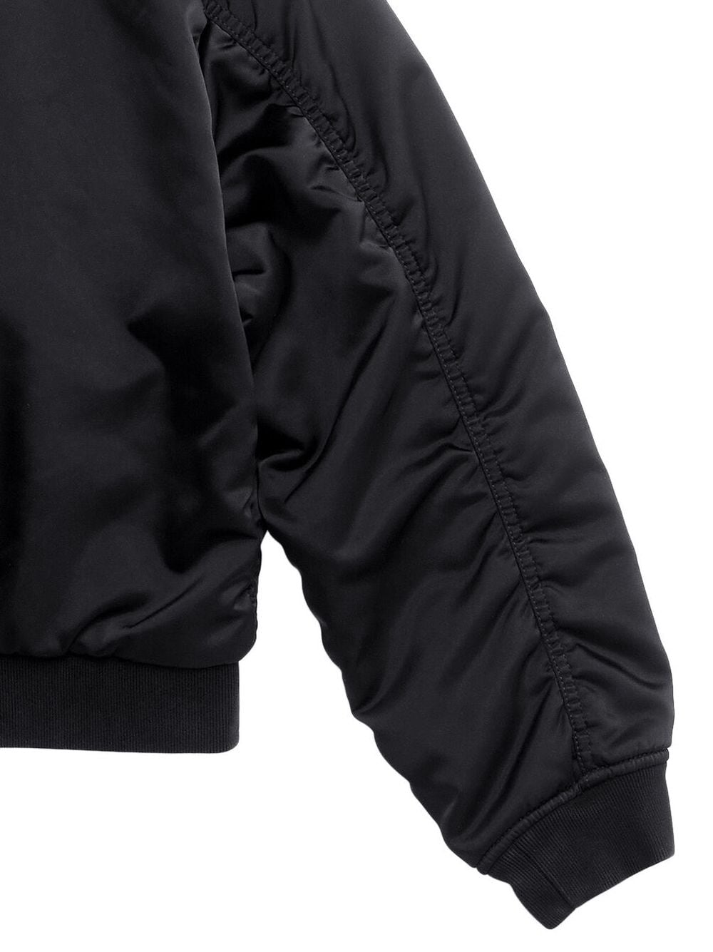 Ba1en*iaga Dupes pleated bomber jacket