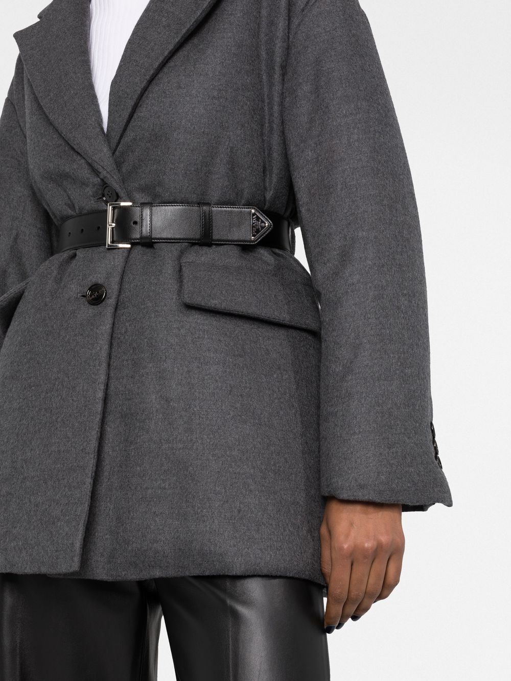 Pra*a belted single-breasted blazer