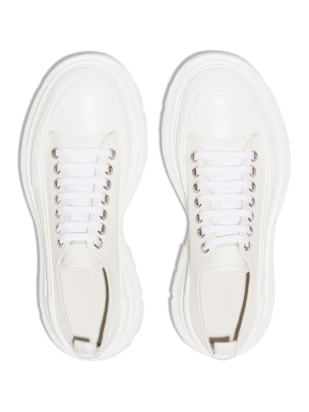 A1exa*der Mcqv*en Dupes round-toe cotton sneakers