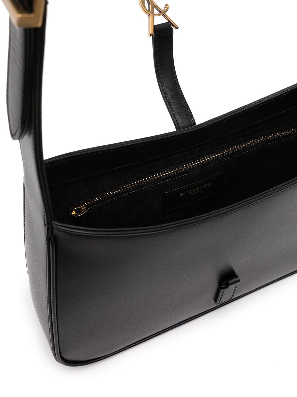 Y51 Replica Sa1nt Lau*nt 5A7 logo-plaque shoulder bag