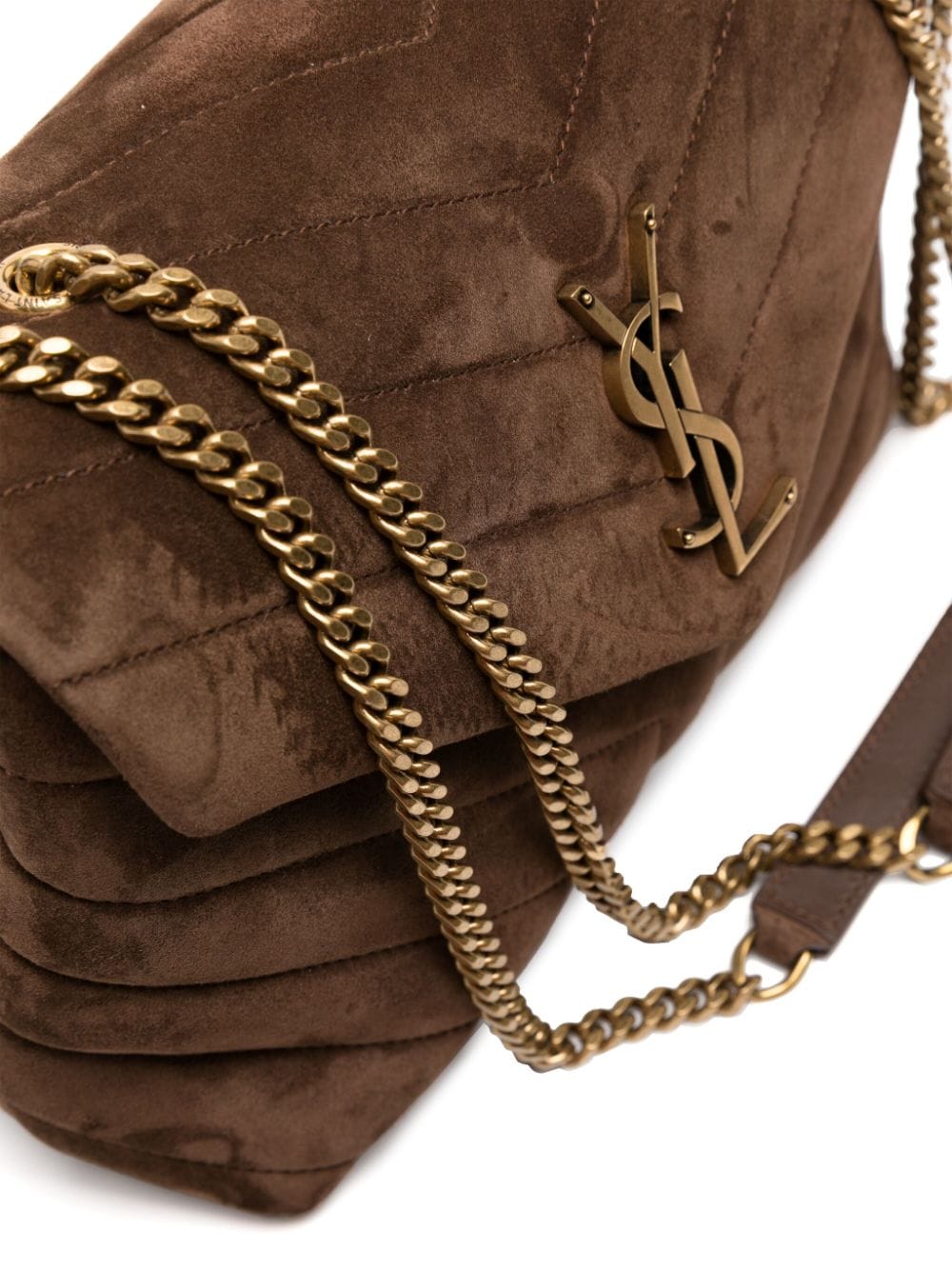 Y51 Replica Sa1nt Lau*nt small Loulou suede shoulder bag