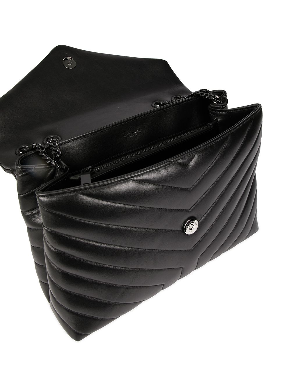 Y51 Replica Sa1nt Lau*nt Loulou quilted logo plaque bag