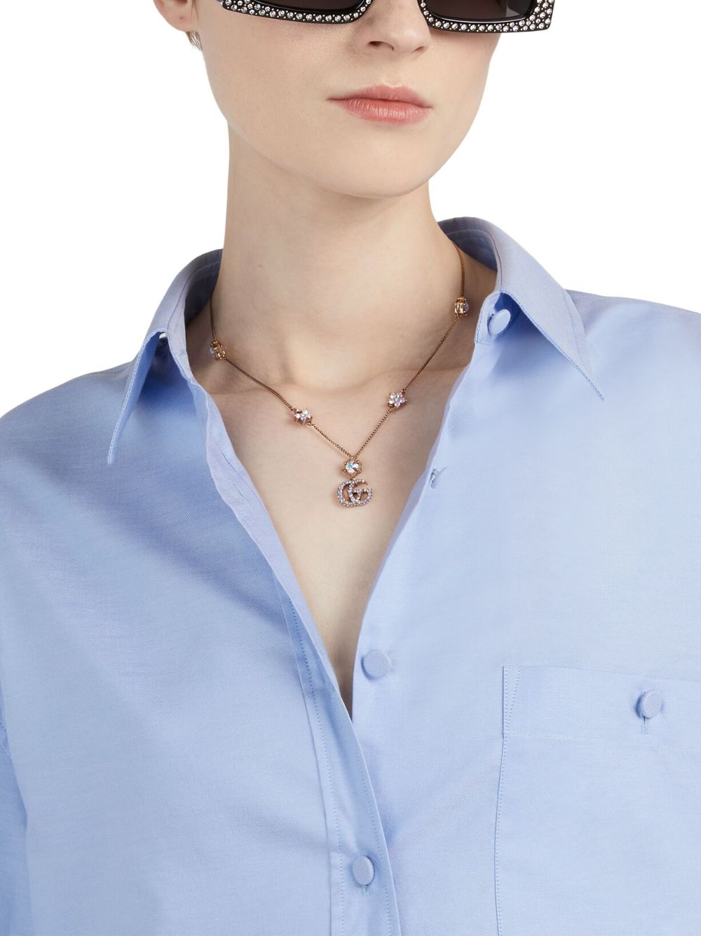 Gvc*1 Replica Double G pendant necklace