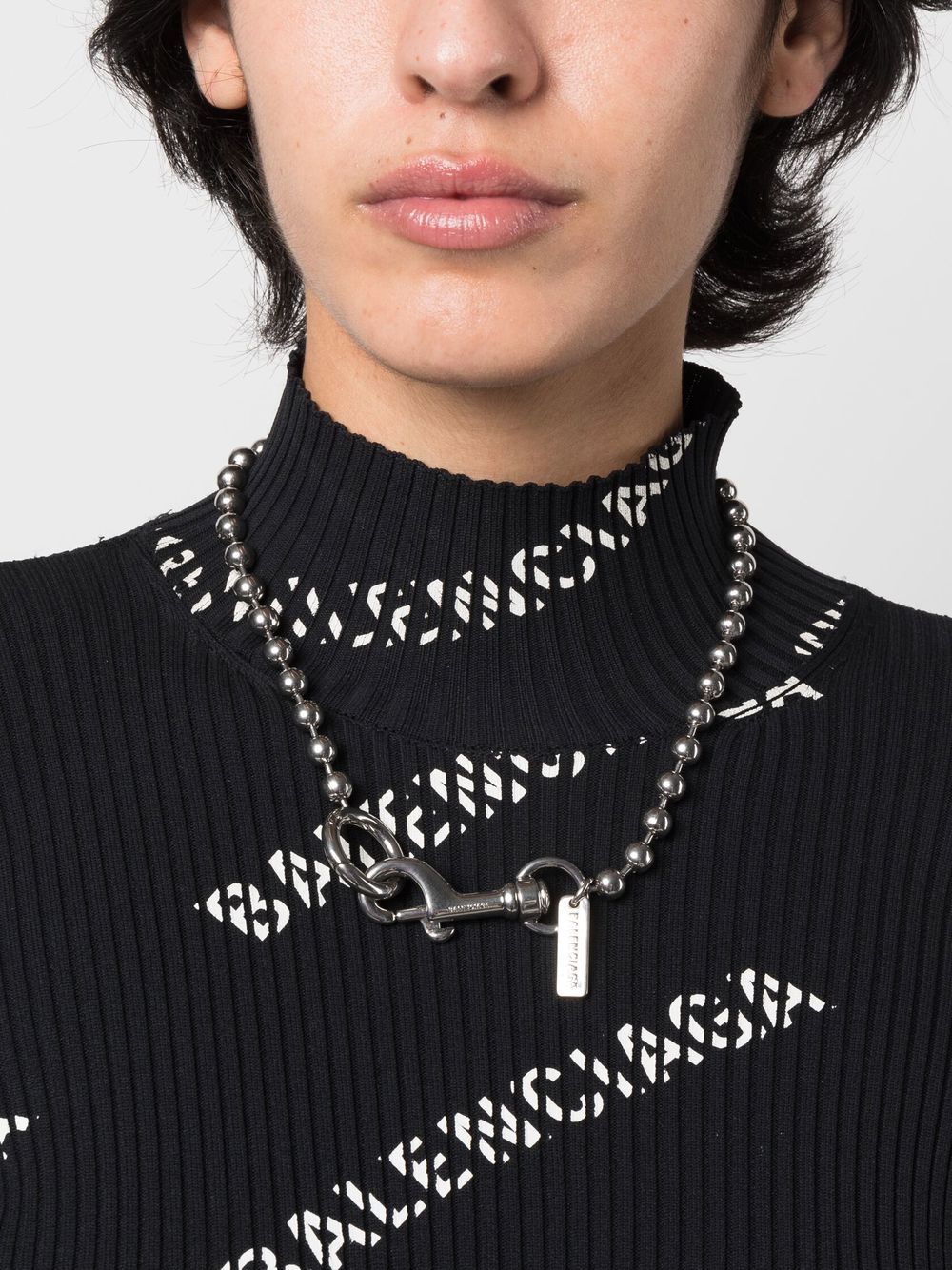 Ba1en*iaga Dupes Skate clasp-charm necklace