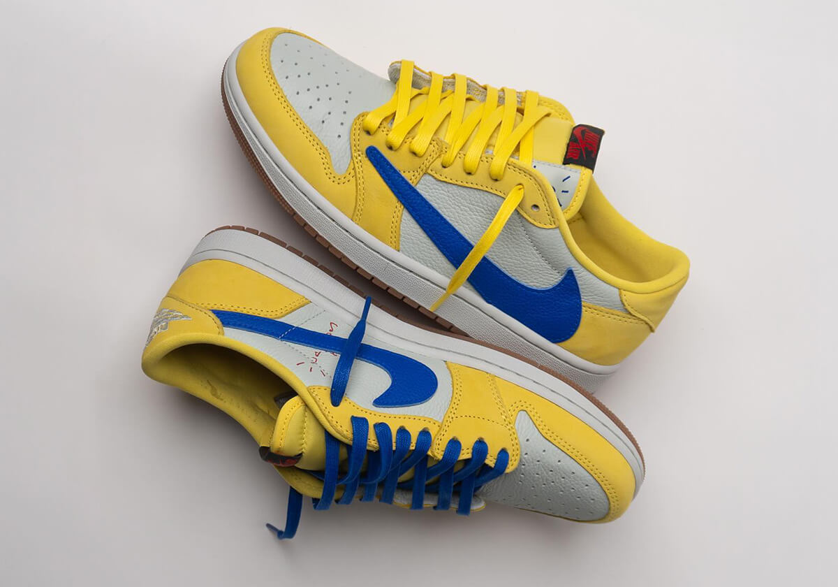Travis Scott x Jordan Reps 1 Low OG SP "Canary"