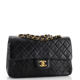Ch**el Classic Double Flap Bag Quilted Lambskin Medium