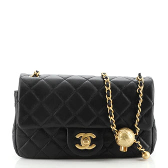【Weekly Specials】Ch**el Pearl Crush Flap Bag Quilted Lambskin Mini