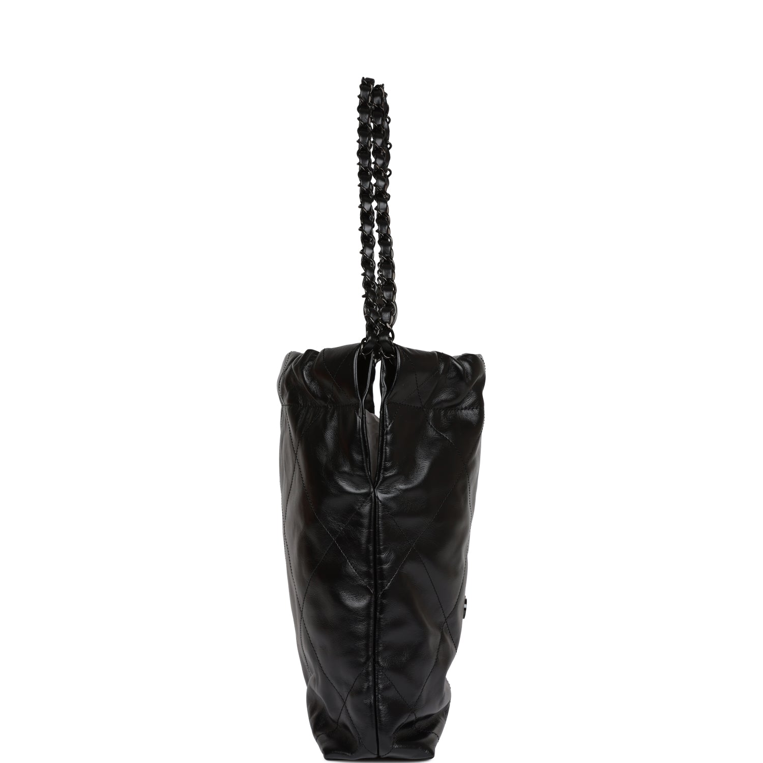 Small 22 Bag SO Black Calfskin Black Hardware