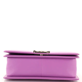 Ch**el Boy Flap Bag Chevron Calfskin Old Medium