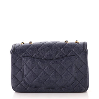 Ch**el Filigree Flap Bag Quilted Caviar Small