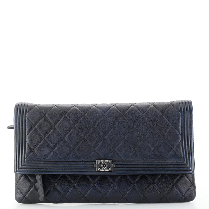 Ch**el Boy Beauty CC Clutch Quilted Lambskin