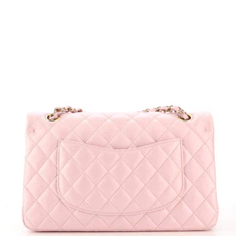 Ch**el Classic Double Flap Bag Quilted Iridescent Calfskin Medium