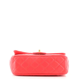 Ch**el Pearl Crush Flap Bag Quilted Lambskin Mini